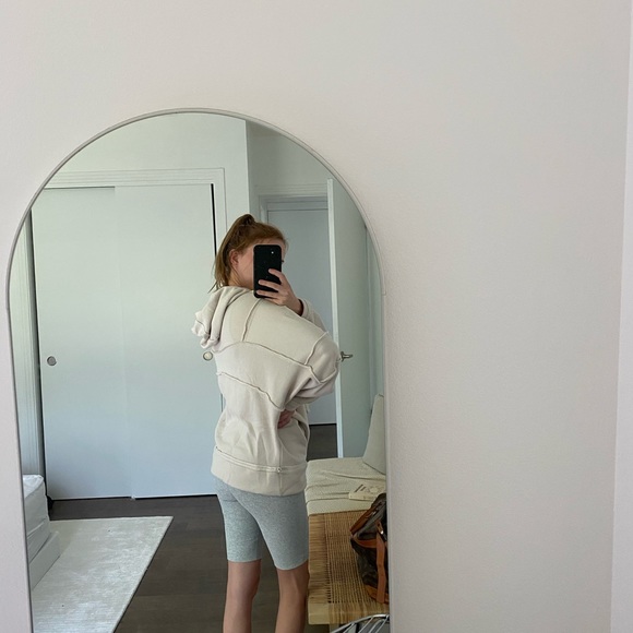 XS Alo Yoga Dimension Hoodie Bone - Picture 4 of 5